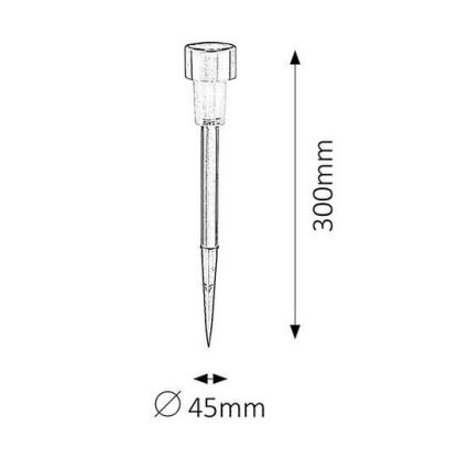 Rabalux - LED Saules gaisma 1xLED/0,1W/1xNi-MH 400 mAh IP44