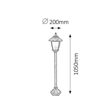 Rabalux - Āra lampa 1xE27/60W/230V 105 cm