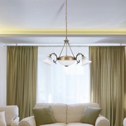 Rabalux 8553 - lustra uz ķēdes ORCHIDEA 3xE14/40W+2xE27/60W