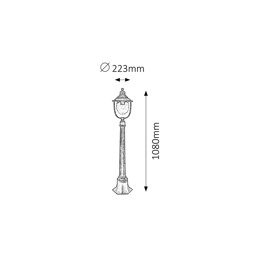 Rabalux 8679 - Āra lampa BARCELONA 1xE27/60W/230V