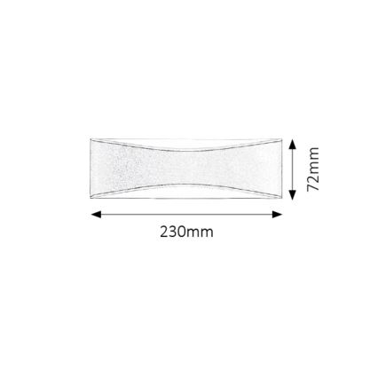 Rabalux - Āra LED sienas gaismeklis LED/10W/230V IP65