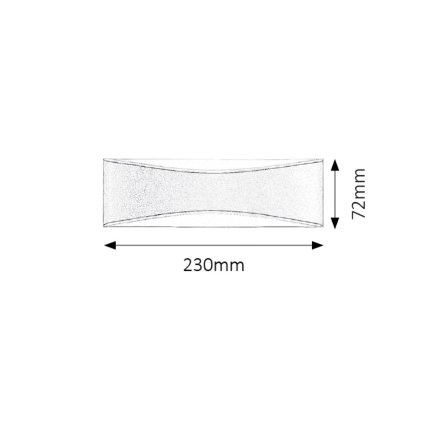 Rabalux - Āra LED sienas gaismeklis LED/10W/230V IP65