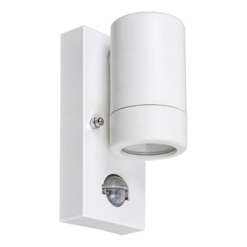 Rabalux 8838 - Āra sienas gaismeklis ar sensoru MEDINA 1xGU10/10W/230V IP44 balts