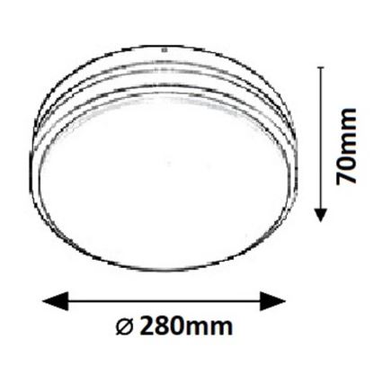 Rabalux - LED āra griestu gaismeklis HAMBURG LED/12W/230V IP44