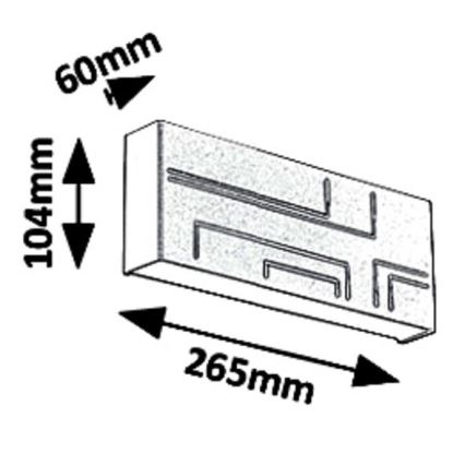 Rabalux 8873 - Āra LED sienas gaismeklis MARIBOR LED/12W/230V IP65