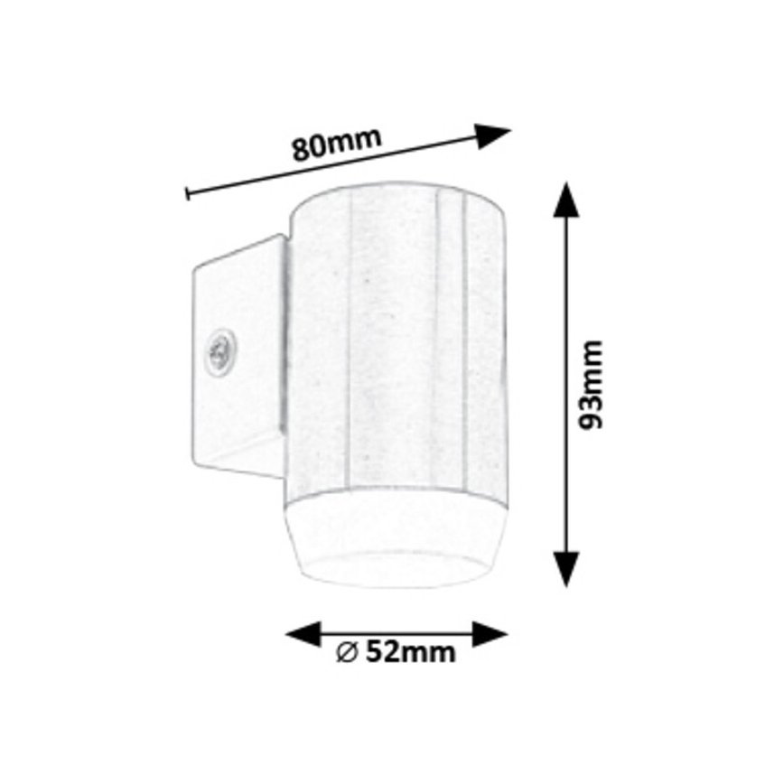 Rabalux - Āra LED sienas gaismeklis LED/4W/230V IP44