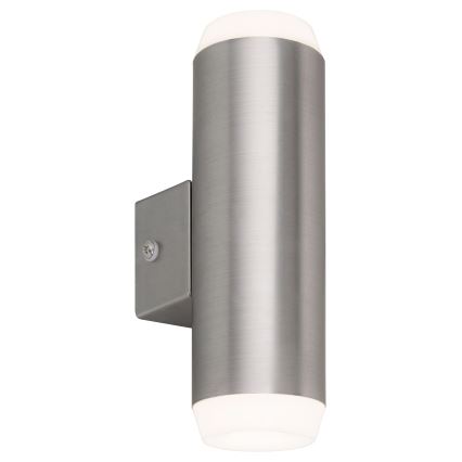 Rabalux - LED Āra sienas lampa 2xLED/4W/230V saténový matēts hroms IP44