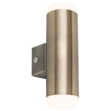 Rabalux - Āra LED sienas gaismeklis 2xLED/4W/230V bronzas IP44