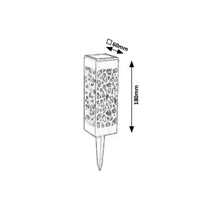 Rabalux - LED Āra saules enerģijas gaismeklis MORA LED/0,16W/1xAA IP24
