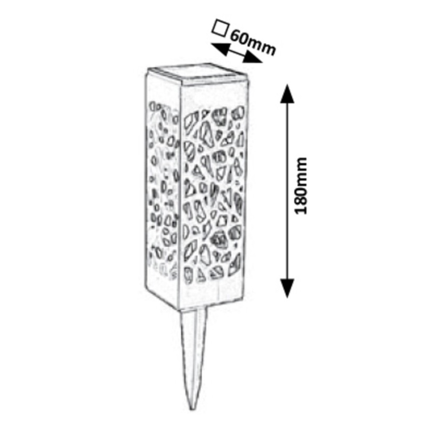 Rabalux - LED Āra saules gaismeklis LED/0,16W/1xAA 400 mAh IP24