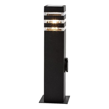 Rabalux - Āra lampa ar kontaktligzdu 1xE27/12W/230V IP44