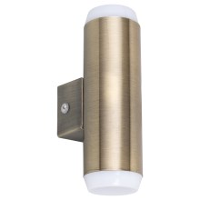 Rabalux - Āra LED sienas gaismeklis 2xLED/4W/230V bronzas IP44