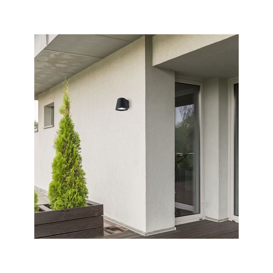 Rabalux - Āra sienas gaismeklis 1xGU10/35W/230V IP54 melns