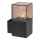Rabalux - Āra sienas lampa 1xE27/60W/230V IP54 melna