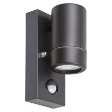 Rabalux - Āra sienas lampa ar sensoru 1xGU10/10W/230V melna IP44