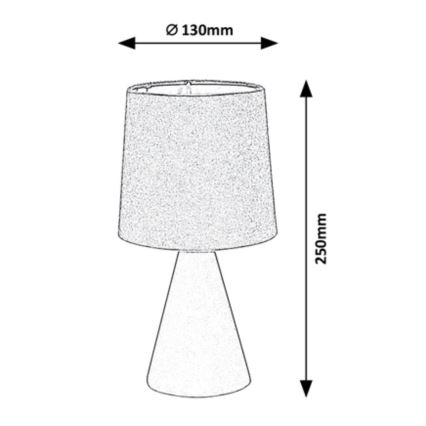 Rabalux - Galda lampa 1xE14/40W/230V, bēša
