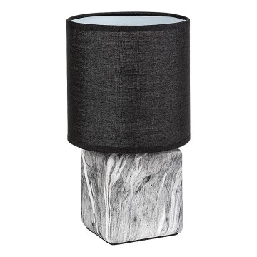 Rabalux - Galda lampa 1xE14/40W/230V melna/marmora dekors