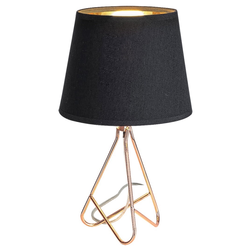 Rabalux - Galda lampa 1xE14/40W/230V melna/zelta