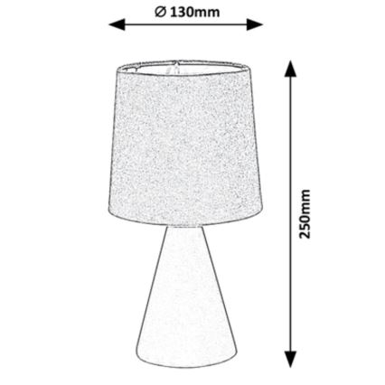 Rabalux - Galda lampa 1xE14/40W/230V pelēka