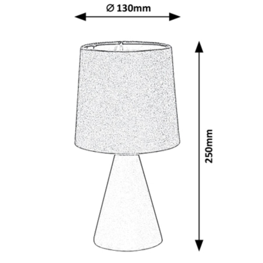 Rabalux - Galda lampa 1xE14/40W/230V pelēka