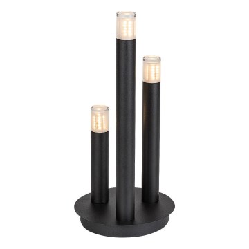 Rabalux - Galda lampa 3xG9/5W/230V melna