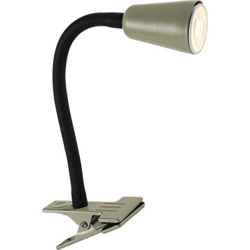 Rabalux - Galda lampa ar skavu 1xGU10/7W/230V khaki