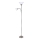 Rabalux - Grīdas stāvlampa 1xE27/100W+E14/25W matēts hroms/balta
