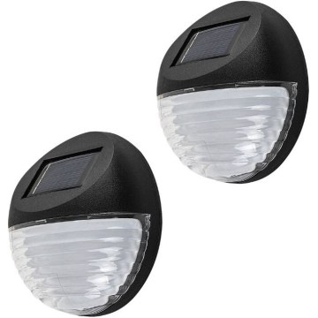 Rabalux - KOMPLEKTS 2x LED saules sienas gaismekļi LED/0,06W/1,2V 300 mAh IP44