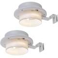 Rabalux - Komplekts 2x LED saules sienas gaismekļi, LED/0,06W/1,2V 300 mAh, IP44