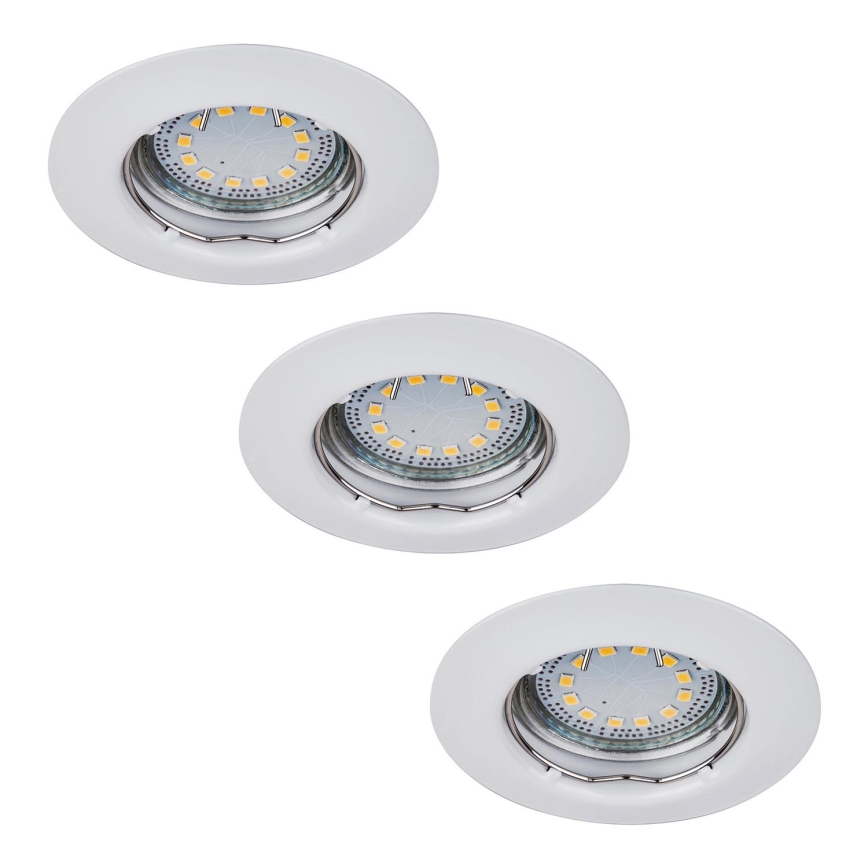 Rabalux - KOMPLEKTS 3xLED Iegremdējama lampa 3xGU10/3W/230V IP40