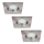 Rabalux - KOMPLEKTS 3xLED Vannas istabas iegremdējama lampa 3xGU10/3W/230V IP44