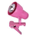 Rabalux - Lampa ar fiksatoru CLIP 1xE14/40W/230V rozā