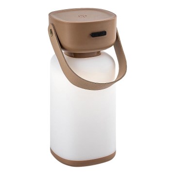 Rabalux - LED Aptumšojama āra skārienvadāma uzlādējama galda lampa LED/3W/5V IP44 brūna