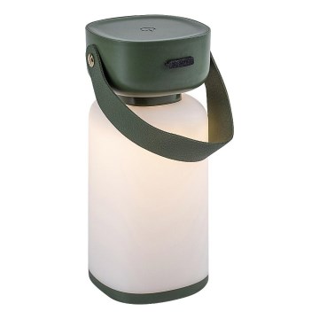 Rabalux - LED Aptumšojama āra skārienvadāma uzlādējama galda lampa LED/3W/5V IP44 zaļa
