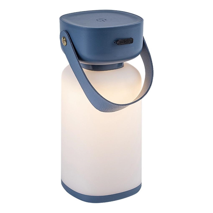 Rabalux - LED Aptumšojama āra skārienvadāma uzlādējama galda lampa LED/3W/5V IP44 zila