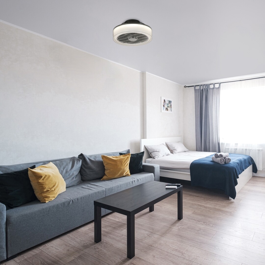Rabalux - LED Aptumšojama griestu lampa ar ventilatoru LED/30W/230V 3000-6000K + tālvadības pults