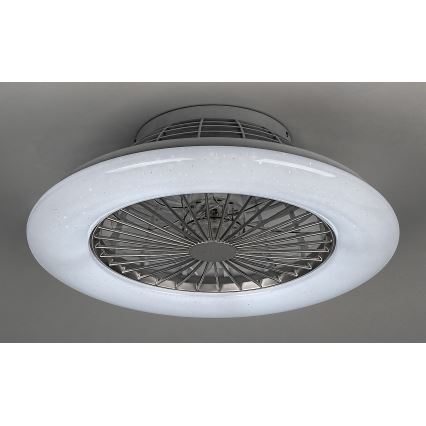 Rabalux - LED Aptumšojama griestu lampa ar ventilatoru  LED/30W/230V 3000-6500K + tālvadības pults