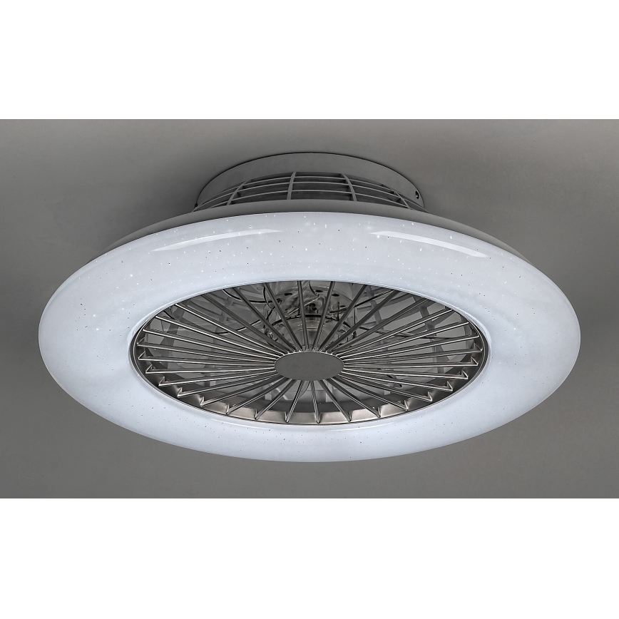Rabalux - LED Aptumšojama griestu lampa ar ventilatoru  LED/30W/230V 3000-6500K + tālvadības pults