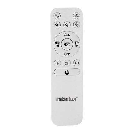 Rabalux - LED Aptumšojama griestu lampa ar ventilatoru  LED/30W/230V 3000-6500K + tālvadības pults