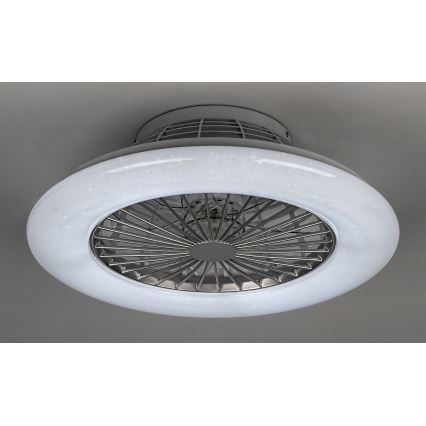 Rabalux - LED Aptumšojama griestu lampa ar ventilatoru  LED/30W/230V 3000-6500K + tālvadības pults