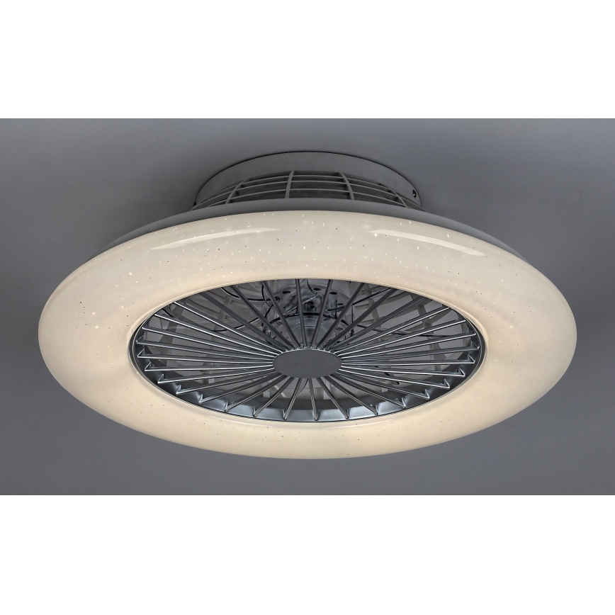 Rabalux - LED Aptumšojama griestu lampa ar ventilatoru  LED/30W/230V 3000-6500K + tālvadības pults