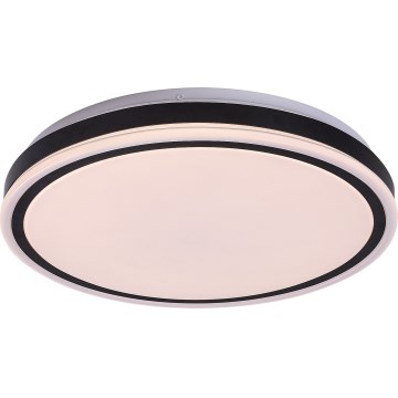 Rabalux - LED aptumšojama griestu lampa LED/20W/230V 3000-6500K Ø 38,5 cm melna + tālvadības pults