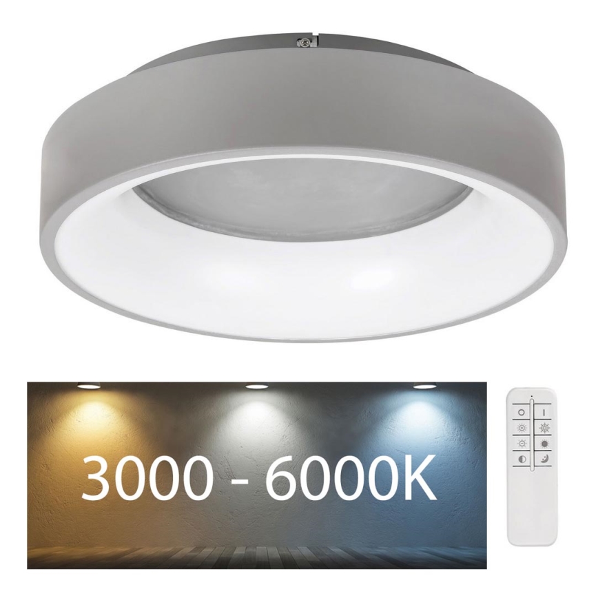 Rabalux - LED Aptumšojama griestu lampa LED/24W/230V apaļa 3000-6000K + tālvadības pults