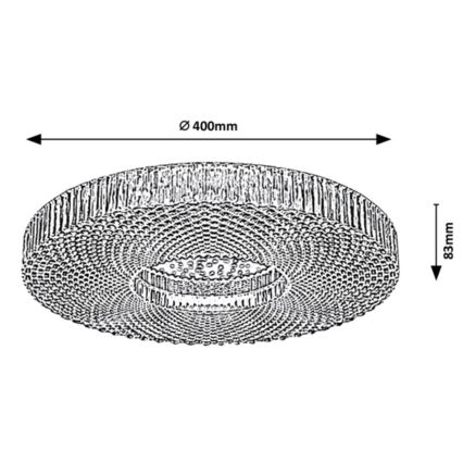 Rabalux - LED Aptumšojama griestu lampa LED/36W/230V 3000-6000K + tālvadības pults