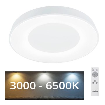 Rabalux - LED Aptumšojama griestu lampa LED/38W/230V 3000-6500K balta + tālvadības pults