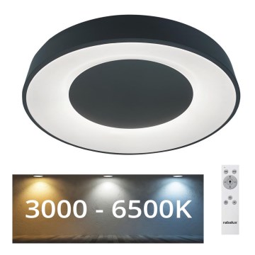 Rabalux - LED Aptumšojama griestu lampa LED/38W/230V black 3000-6500K + tālvadības pults