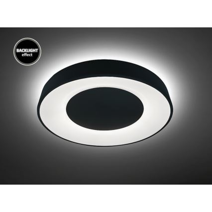 Rabalux - LED Aptumšojama griestu lampa LED/38W/230V black 3000-6500K + tālvadības pults