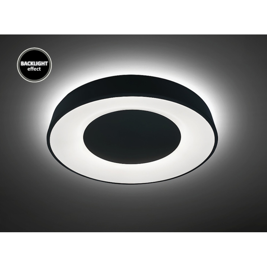Rabalux - LED Aptumšojama griestu lampa LED/38W/230V black 3000-6500K + tālvadības pults