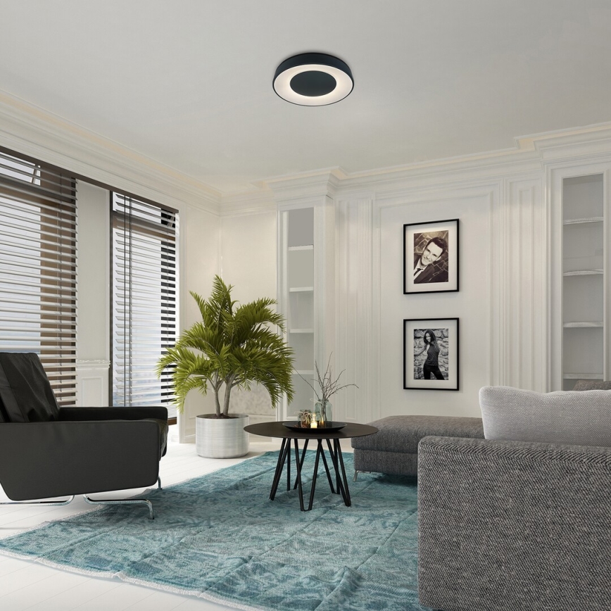 Rabalux - LED Aptumšojama griestu lampa LED/38W/230V black 3000-6500K + tālvadības pults