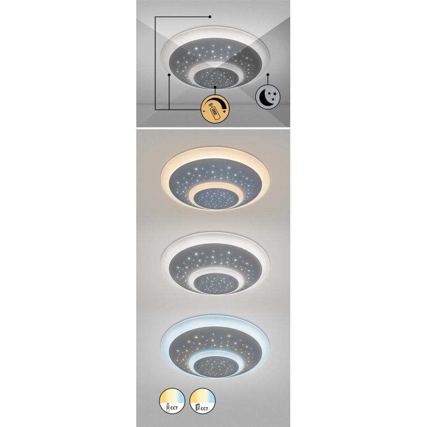 Rabalux - LED Aptumšojama griestu lampa LED/47W/230V 3000-6000K + tālvadības pults